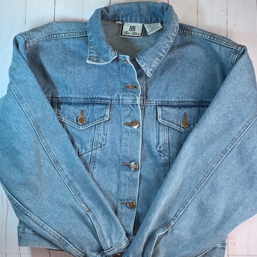 Vintage 90s Bill Blass Denim Jean Jacket